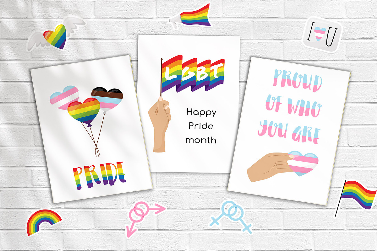 Pride Month Cliparts, an Object Illustration by Valeria Soloveva (Photo 5 of 5)