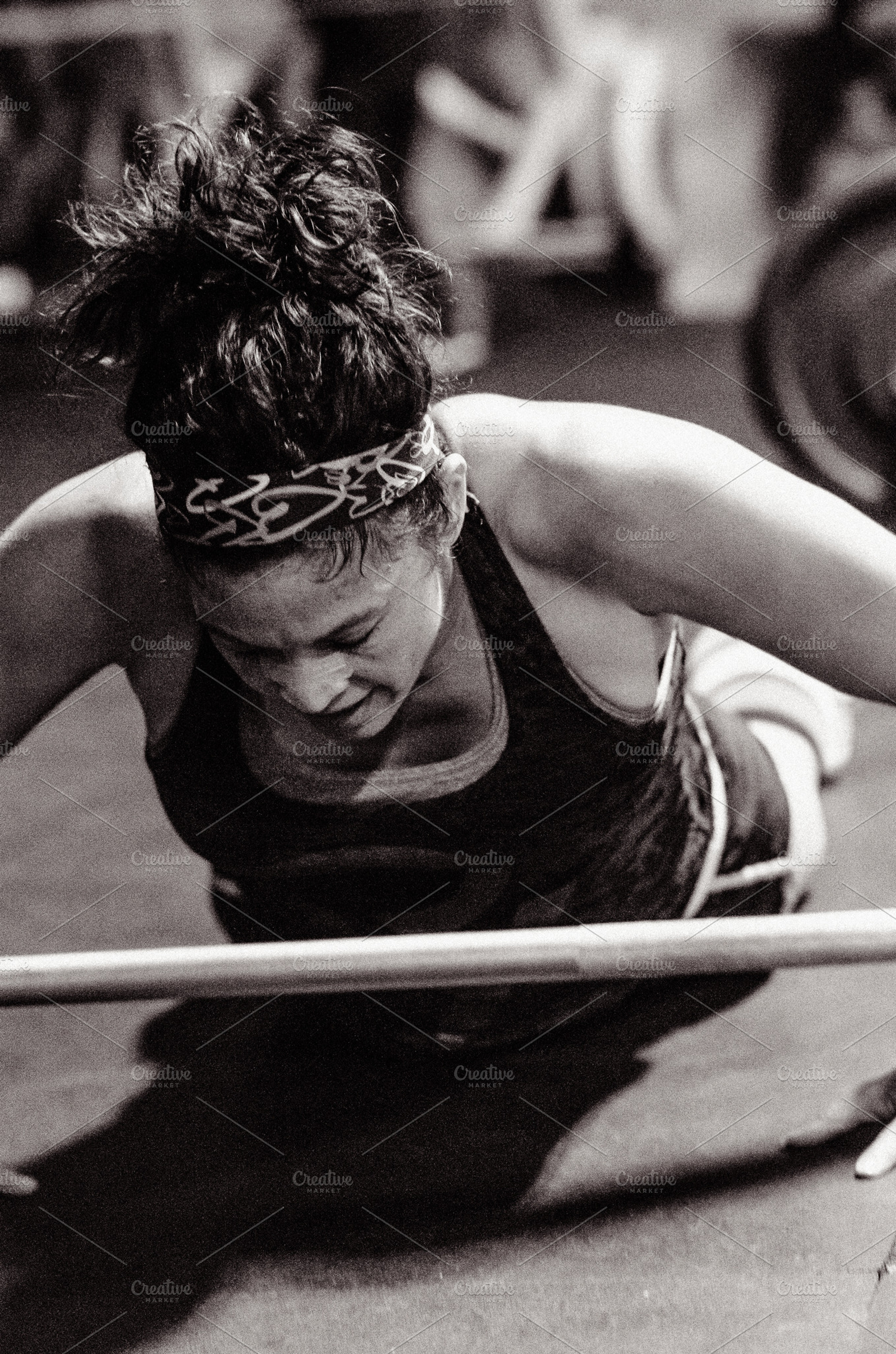 Crossfit Workout Black White 11 Stock Photo Containing Crossfit And Female