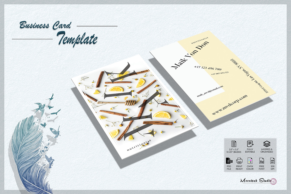 Business Card Template, a Business Card Template by Moontesk (Photo 4 of 5)