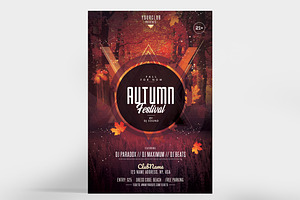 Autumn Fall Festival - PSD Flyer, a Flyer Template by Ronita Shkodra