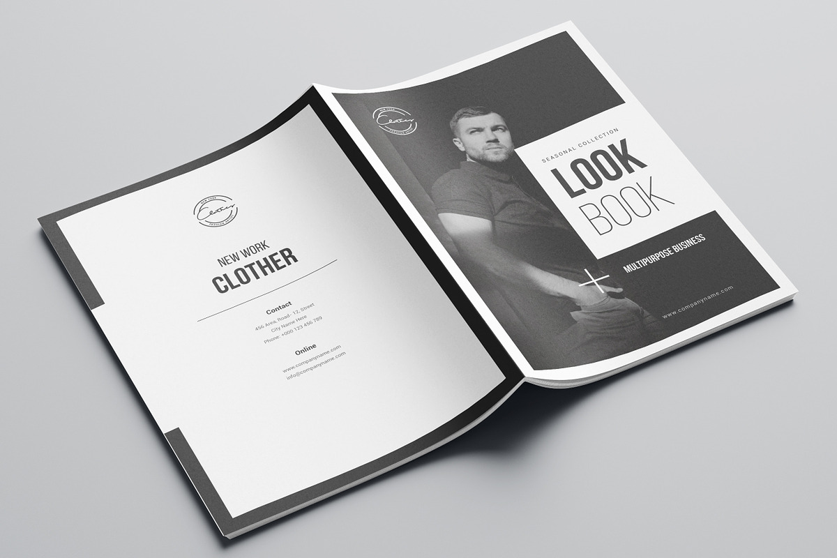 Fashion Lookbook Template, Canva, a Brochure Template by DesVert (Photo 8 of 10)