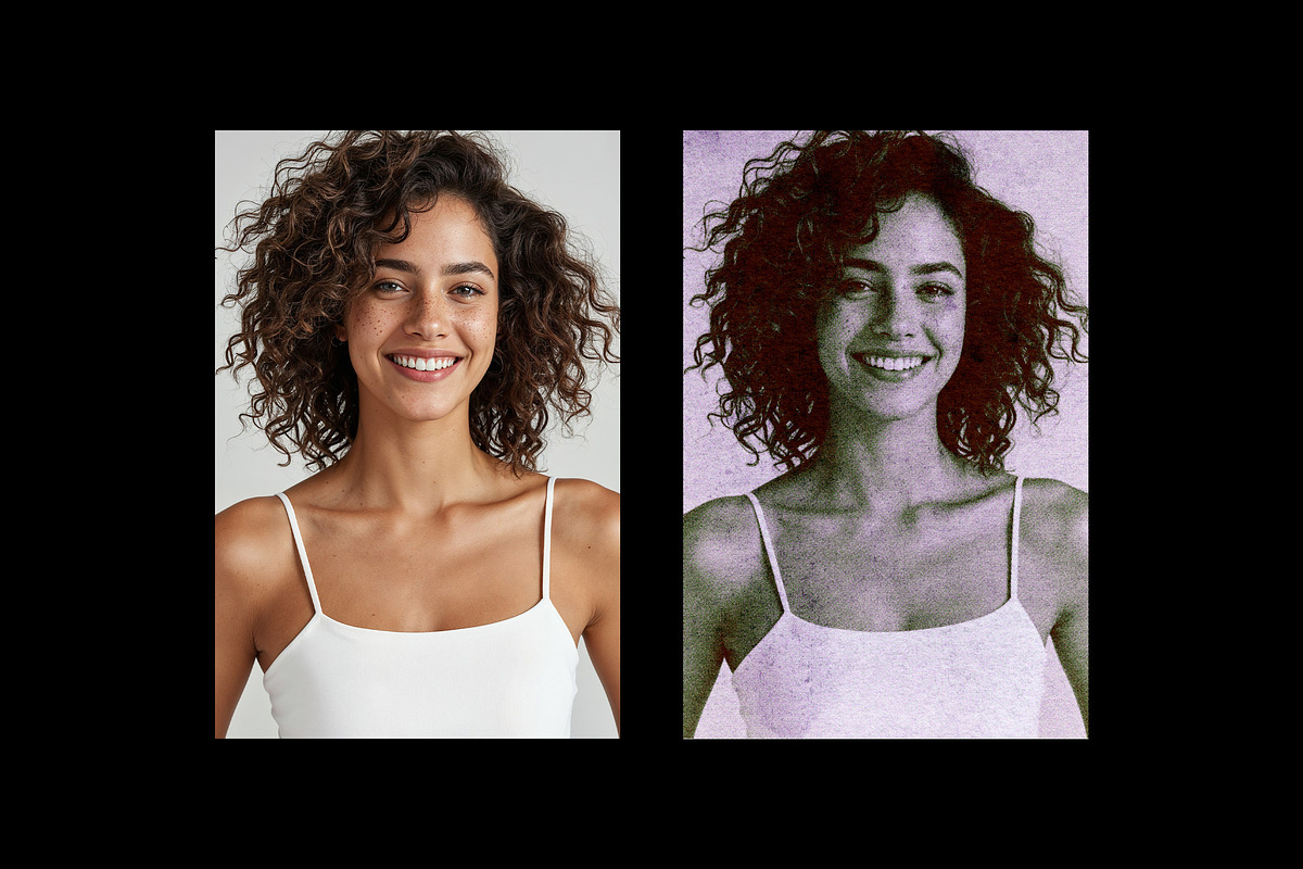 Halftone Tinted Static Photo Effect, a Layer Style Add-On by Design Squad