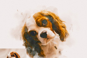 Pet Watercolor Effect Photoshop