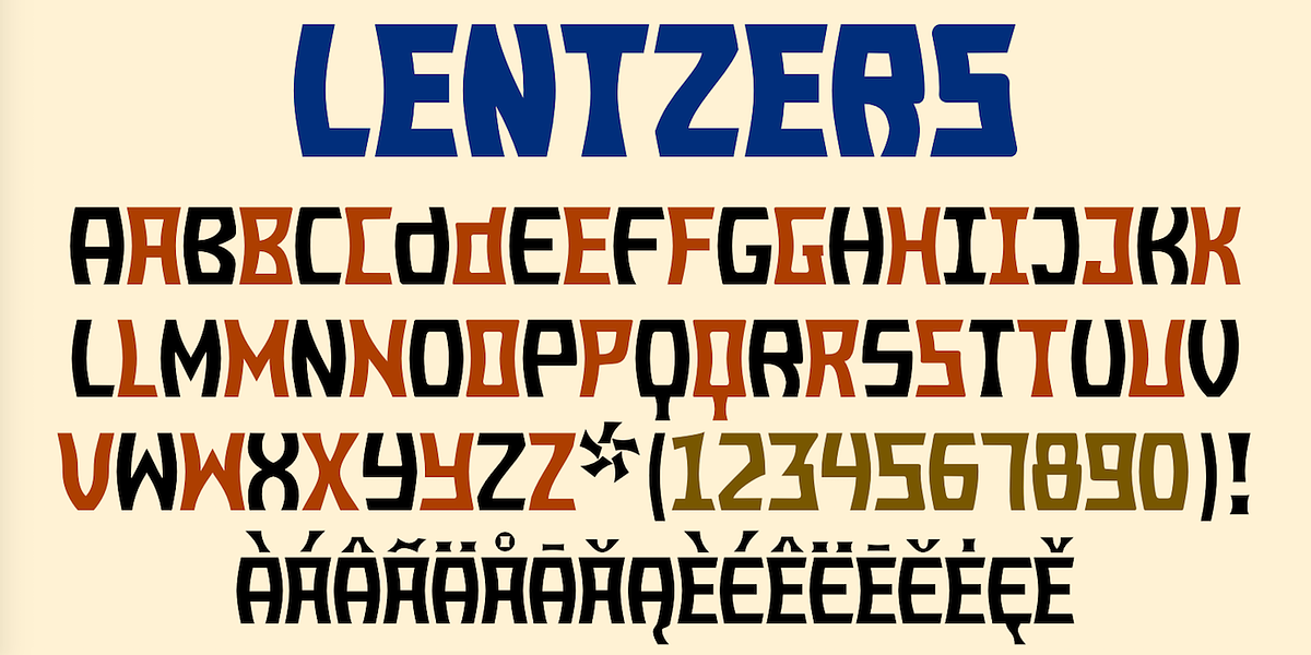 Lentzers, a Sans Serif Font by Ingrimayne Type (Photo 3 of 6)