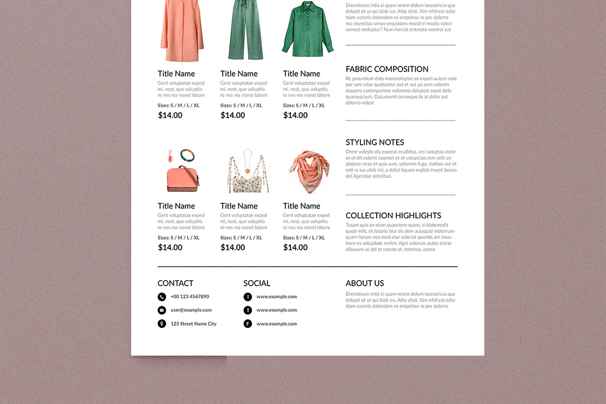 Fashion Catalog Template, a Flyer Template by MightyDesign (Photo 5 of 8)