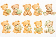 Teddy Bear Nursery Atelier Clipart, an Animal Illustration by SugarCloudStudioArt (Thumbnail 2 of 6)