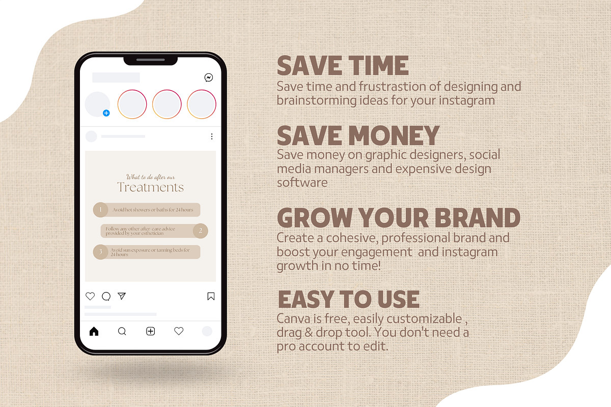 Waxing Instagram, Hair Removal, a Social Media Template by EliteMatidi (Photo 6 of 8)