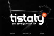 Tistaty - Ligatures Logo Font, a Sans Serif Font by Iqsiart Studio (Thumbnail 1 of 8)