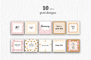 Instagram Designs, a Templates & Theme by kate_illustration (Thumbnail 3 of 3)