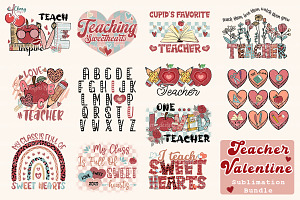 Teacher Valentine Sublimation Bundle