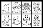 Creepy Cute Bold & Easy Coloring, a Seasonal Illustration by Design Station (Thumbnail 3 of 3)