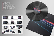 Vinyl Record Mockup 3, a Packaging Mockup by KIPET (Thumbnail 1 of 15)