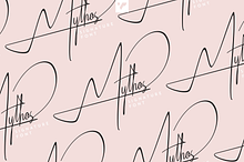 Mythos - organic signature font