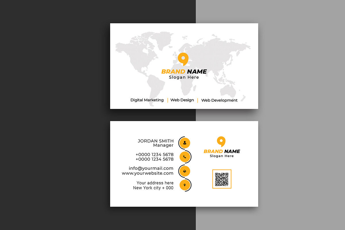 Corporate Business Card Template, a Business Card Template by Saman Osama (Photo 3 of 6)