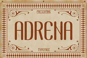 Adrena - Display Typeface
