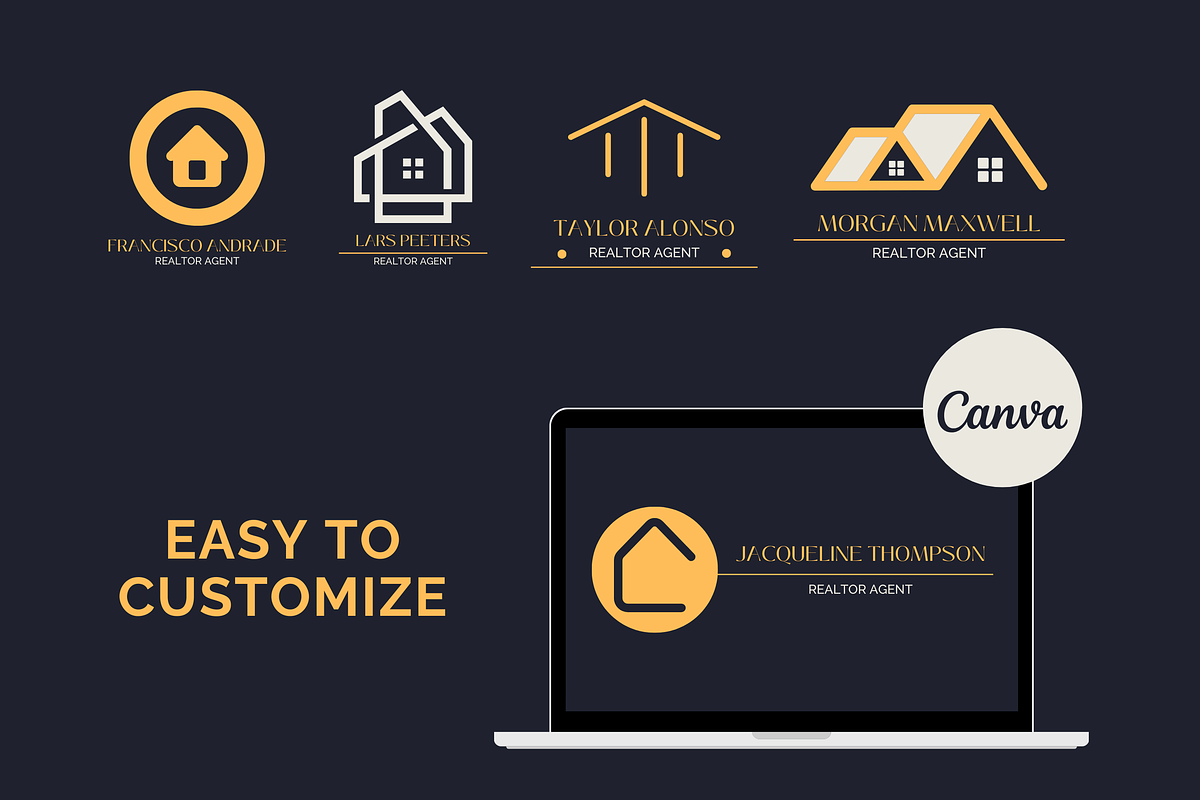 5 Realtor Agent Logo Templates, a Templates & Theme by TemplateCastleStore (Photo 7 of 9)