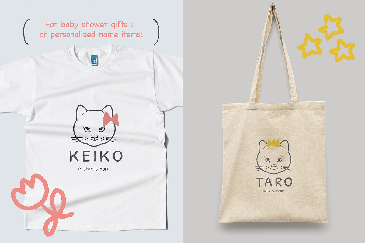 Cute cat icons for Baby gifts, an Animal Illustration by Kurakoza (Photo 7 of 8)