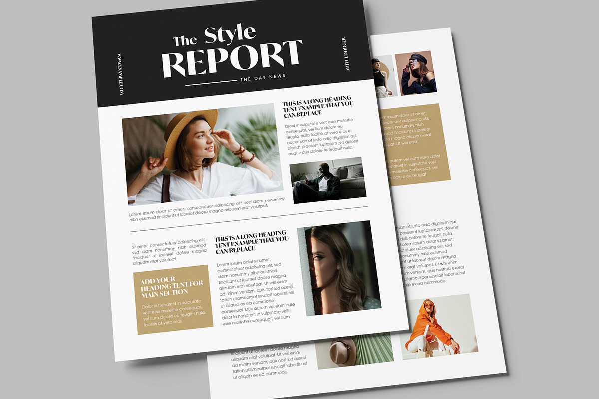 Fashion Insight Newsletter Layout preview 3