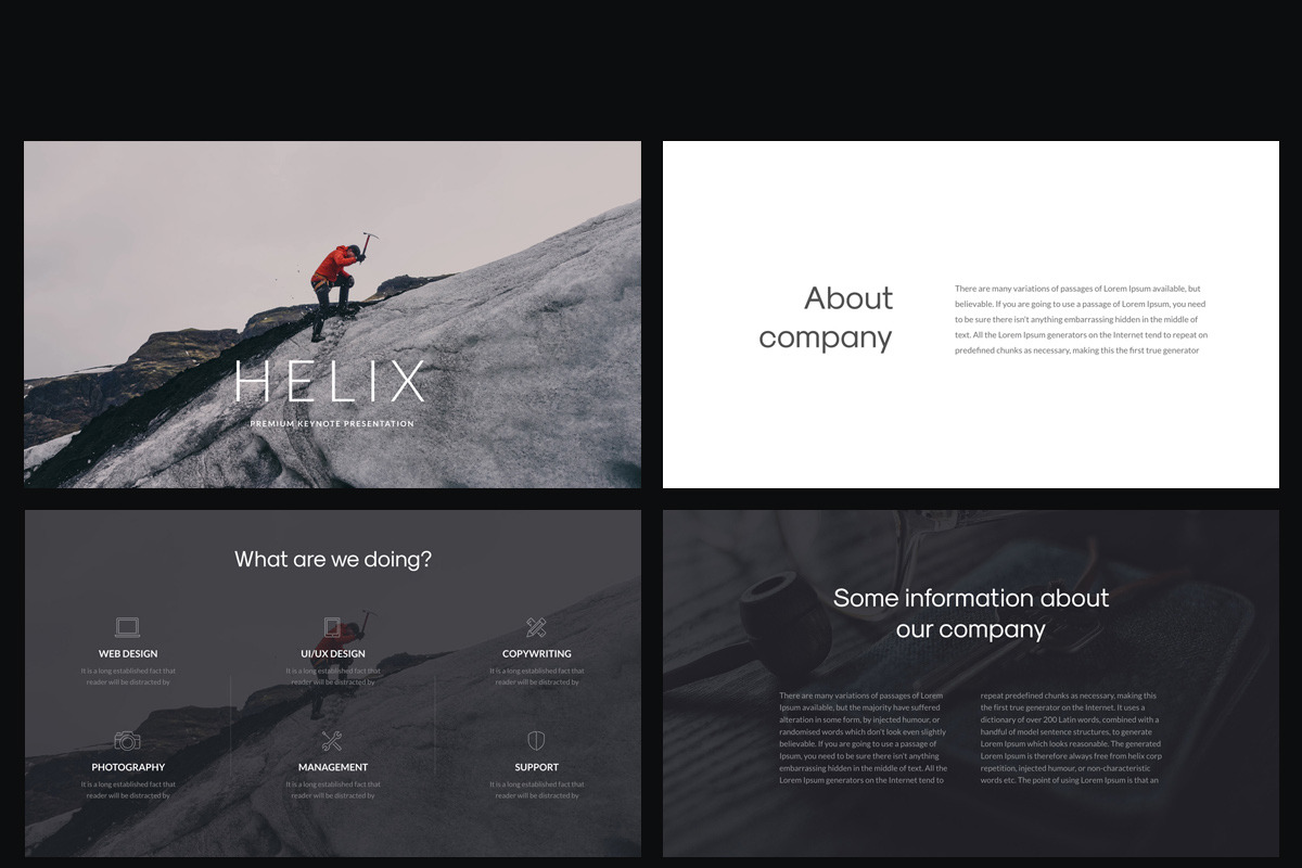 Helix PowerPoint Presentation, a Presentation Template by Vladislav ...