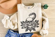 Skull Snake PNG, Floral Skull, an Illustration by SharpMarketplace (Thumbnail 4 of 9)
