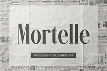 Mortelle - Condensed Serif Font