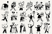 It’s Birthday: Festive Characters, a Person Illustration by Veyla (Thumbnail 4 of 12)