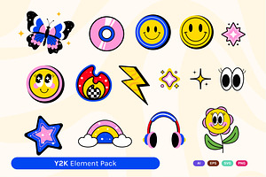 Y2k Element Illustration