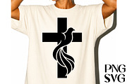 Dove Cross Laser Cut SVG, an Object Graphic by DreamCafeArt (Thumbnail 4 of 4)