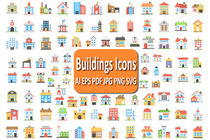 Versatile Buildings Icon Pack., an Icon by Vector Portal