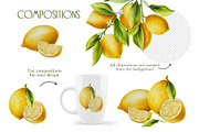 Lemons hand drawn clip art, a Food Illustration by Navenzeles (Thumbnail 2 of 8)