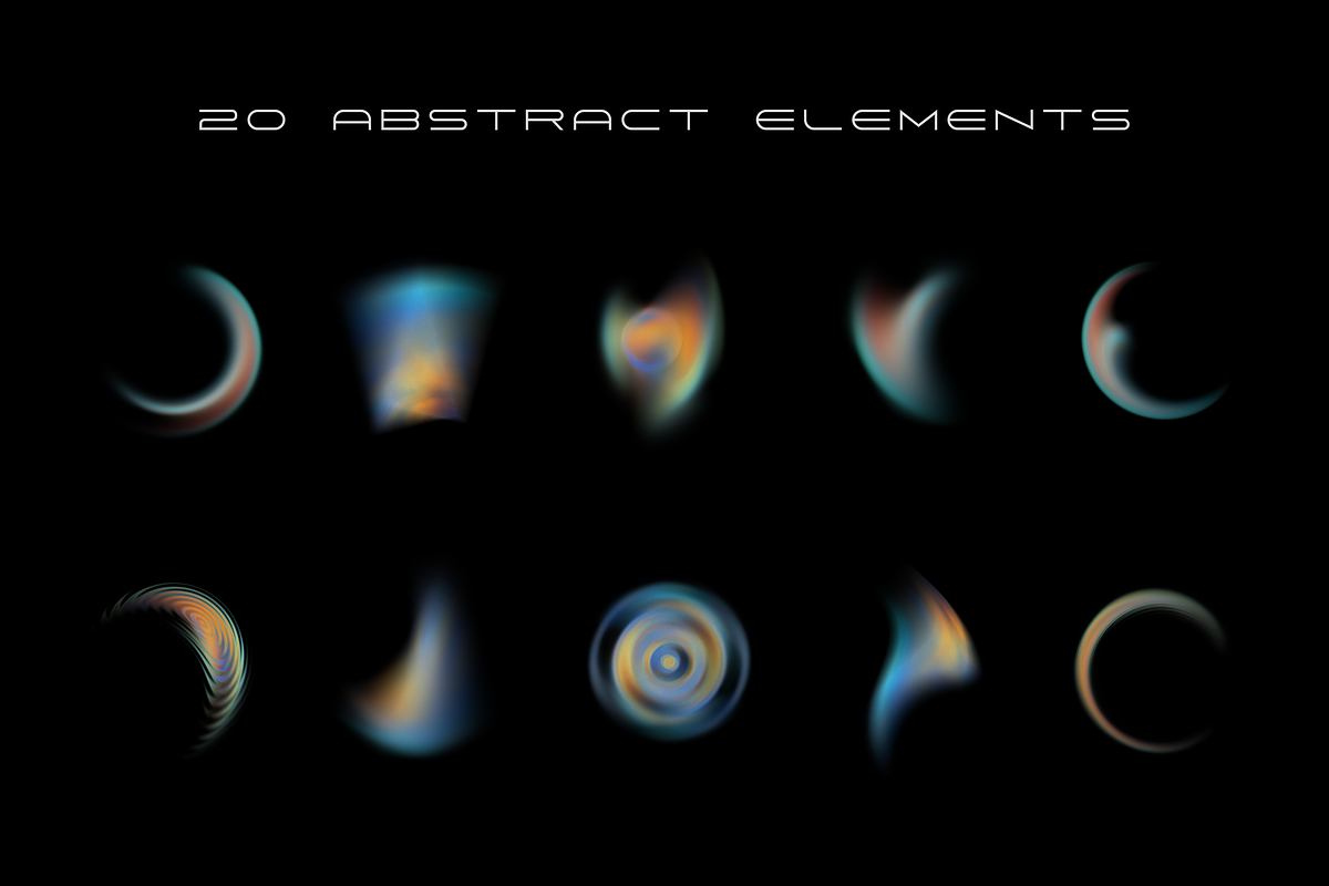 490 Abstract png elements bundle, an Object Graphic by MAcherry design studio (Photo 3 of 44)