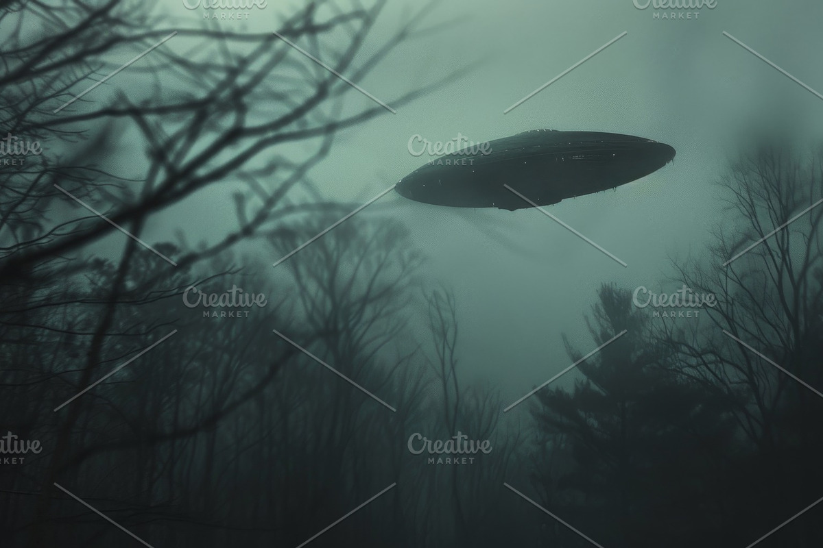 97 UFO objects flying in the sky, a Transportation Photo by Handmadefont (Photo 18 of 101)