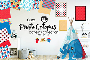 PIRATE OCTOPUS Pattern collection