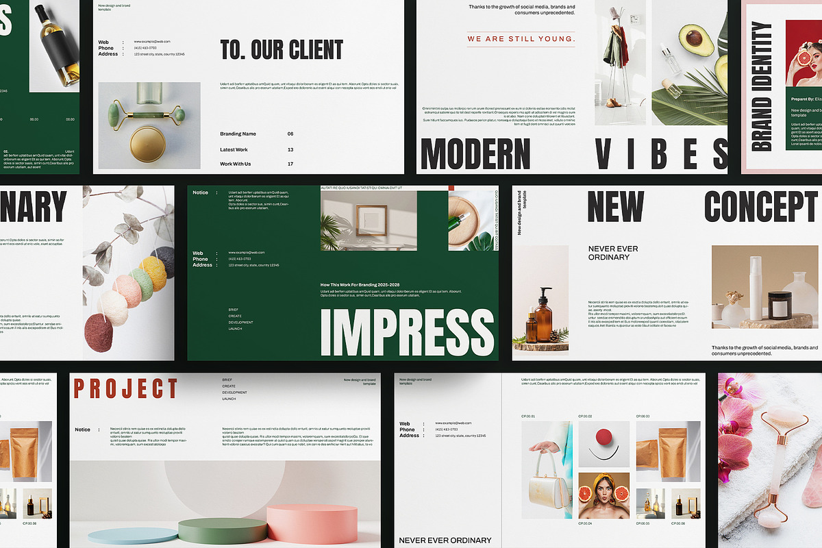Portfolio Presentation Template, a Presentation Template by E-Type (Photo 1 of 5)