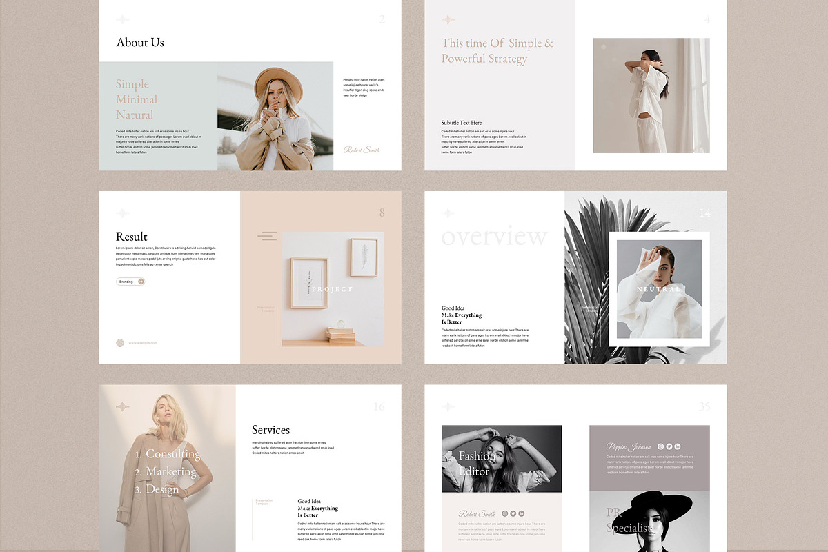 Neutral Presentation Template, a Presentation Template by Pradaxa (Photo 4 of 12)