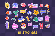 250+ Funky Digital Planner Kit, a Decorative Illustration by IuliiaSavko (Thumbnail 13 of 22)