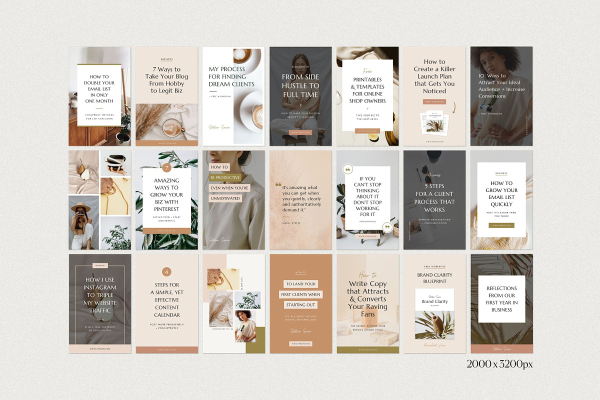 Pinterest Canva Bundle, a Social Media Template by Station Seven (Photo 10 of 11)