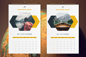 Travel Calendar 2021 Template