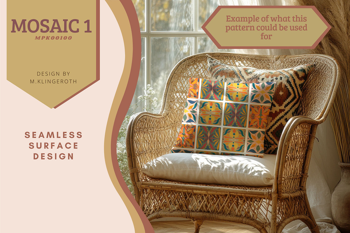 Mosaic 1, MPK00100- Seamless Pattern, a Pattern Graphic by MissPerfectKaos (Photo 2 of 4)