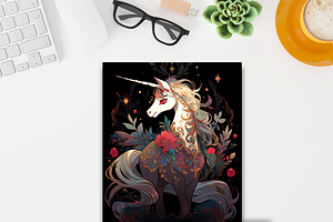 Cute Unicorn KDP Book Covers