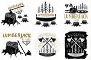 Lumberjack illustrations set, an Object Graphic by Lemon Workshop (Thumbnail 4 of 4)