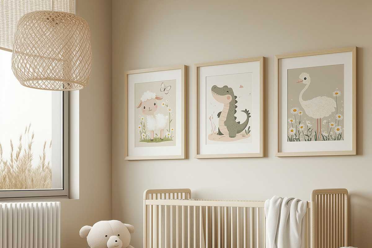 Cute Posters For Kids. Nursery Room., a Graphic by Designwork