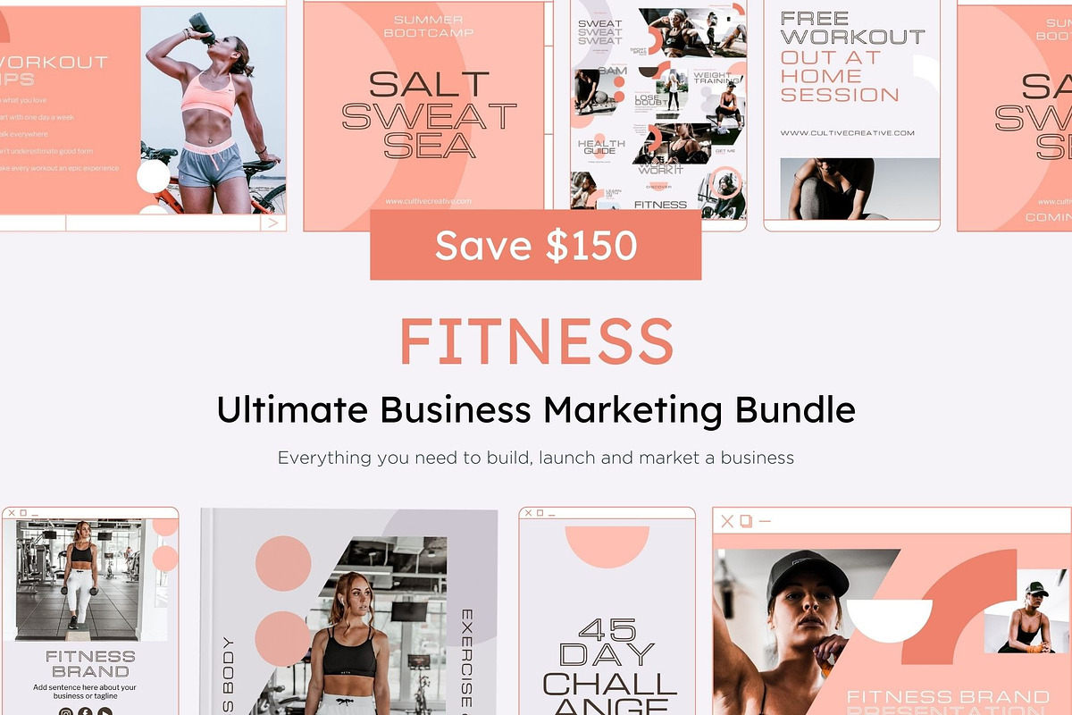 Fitness Complete Brand and Marketing, a Social Media Template by Cultive Creative (Photo 1 of 11)