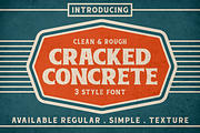 Cracked Concrete - Vintage Serif, a Font by PutraCetol Studio (Thumbnail 1 of 11)