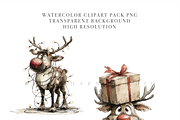 25 Reindeer Clipart Set, an Animal Illustration by Pati Charm Studio (Thumbnail 4 of 8)