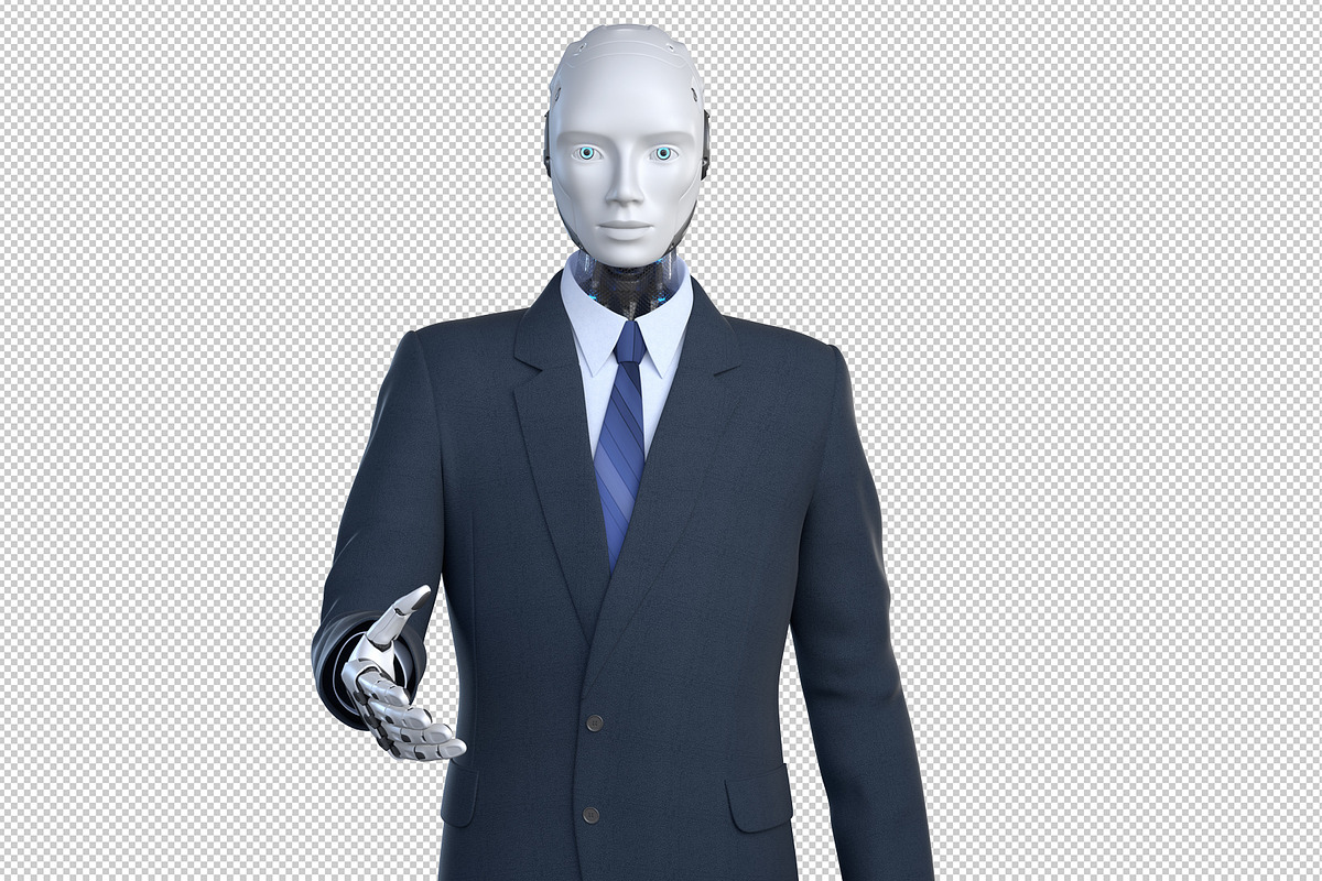 Robot in suit, a Work Illustration by iLexx (Photo 2 of 3)