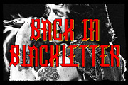 Judas Blackletter Display Font, a Blackletter Font by Fried Design Company (Thumbnail 5 of 15)