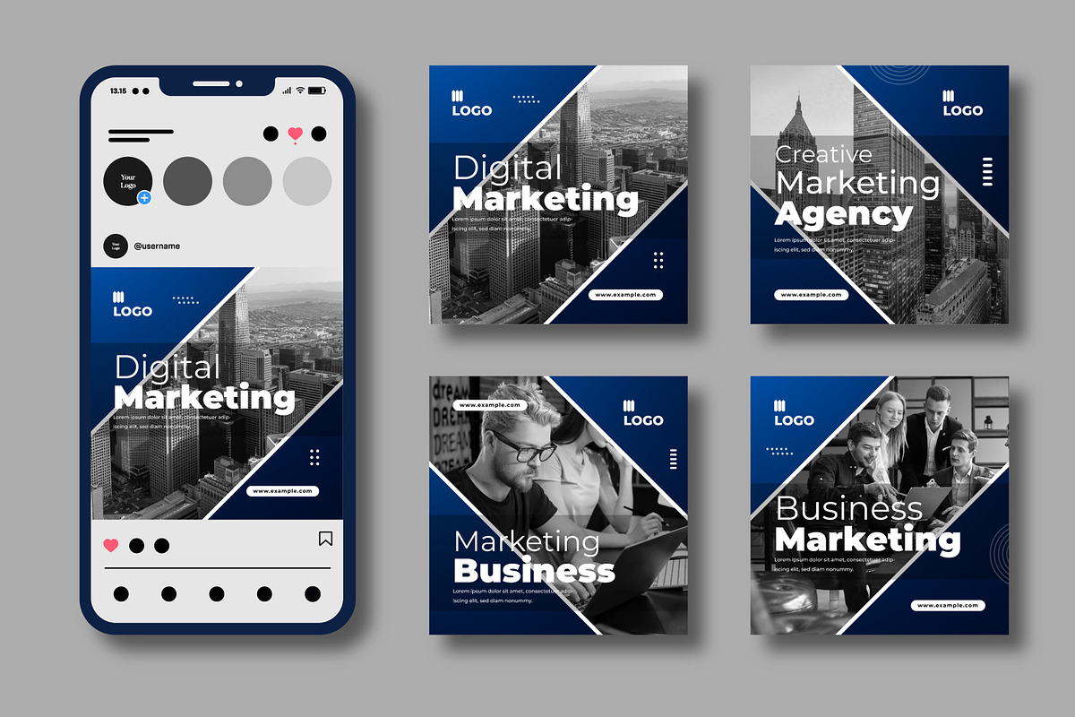 Modern Business Social Media Post, a Social Media Template by MightyDesign (Photo 2 of 7)