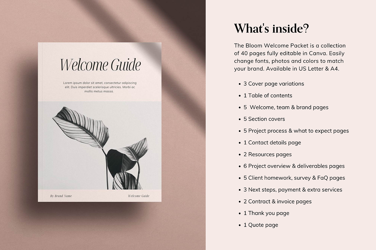 Client Welcome Packet Canva Template, a Magazine Template by Sierra Creative Studio (Photo 9 of 12)
