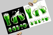 Green Beer, an Object Graphic by Yulia Ogneva (Thumbnail 2 of 5)